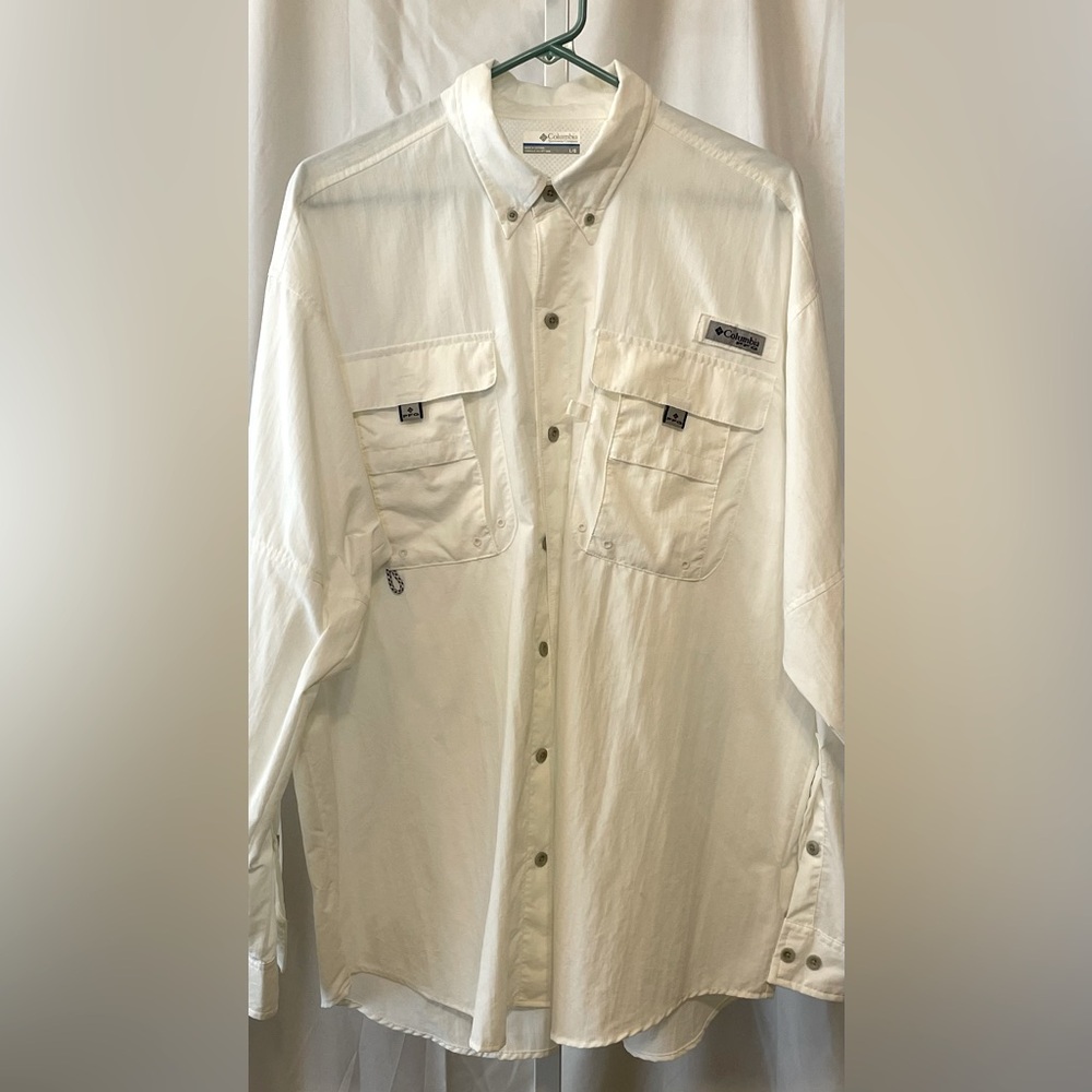 Columbia Gorpcore PFG Omni Shade Vented Fishing Shirt Long Sleeves Men’s Large